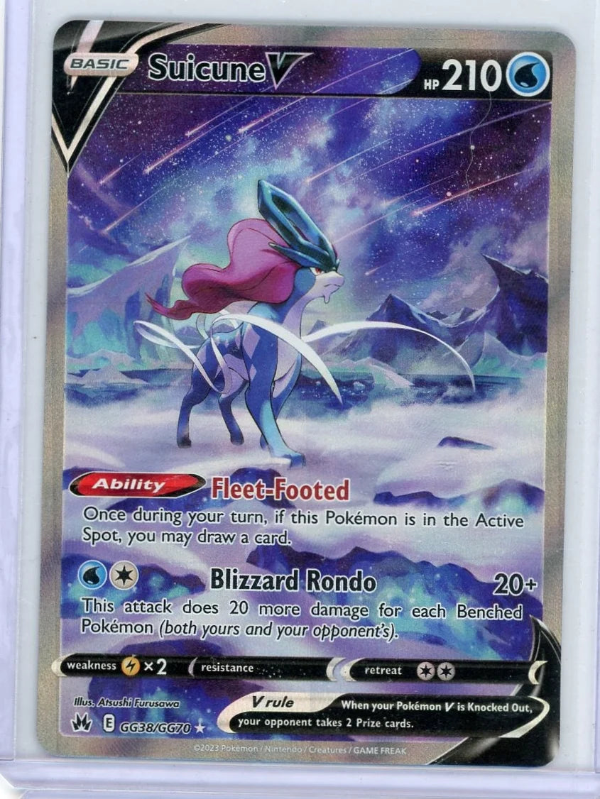 Suicune V Pokémon Crown Zenith Ultra Rare #GG38/GG70