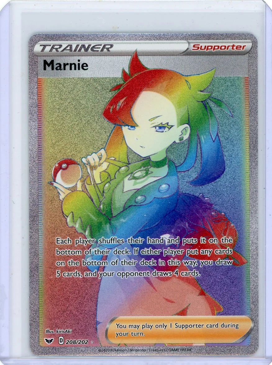 Marnie Pokémon Sword & Shield Base Secret Rare #208/202