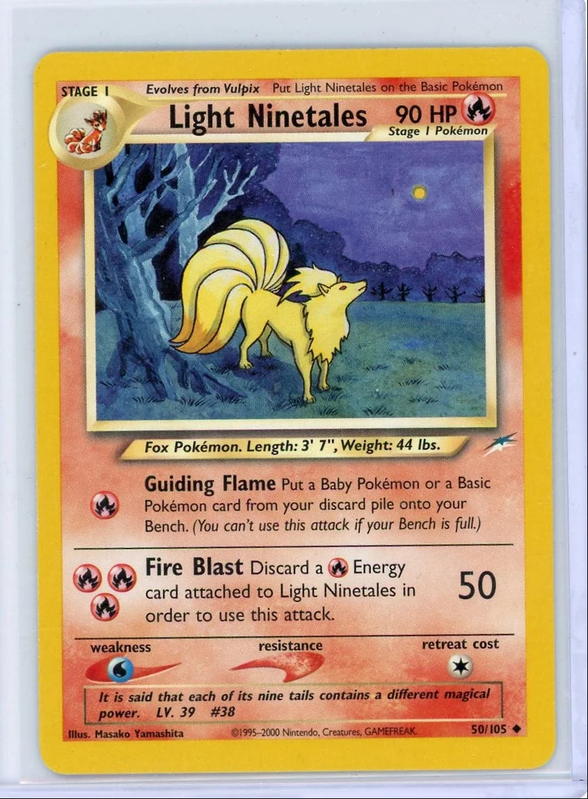 Light Ninetales Pokémon Neo Destiny #50/105