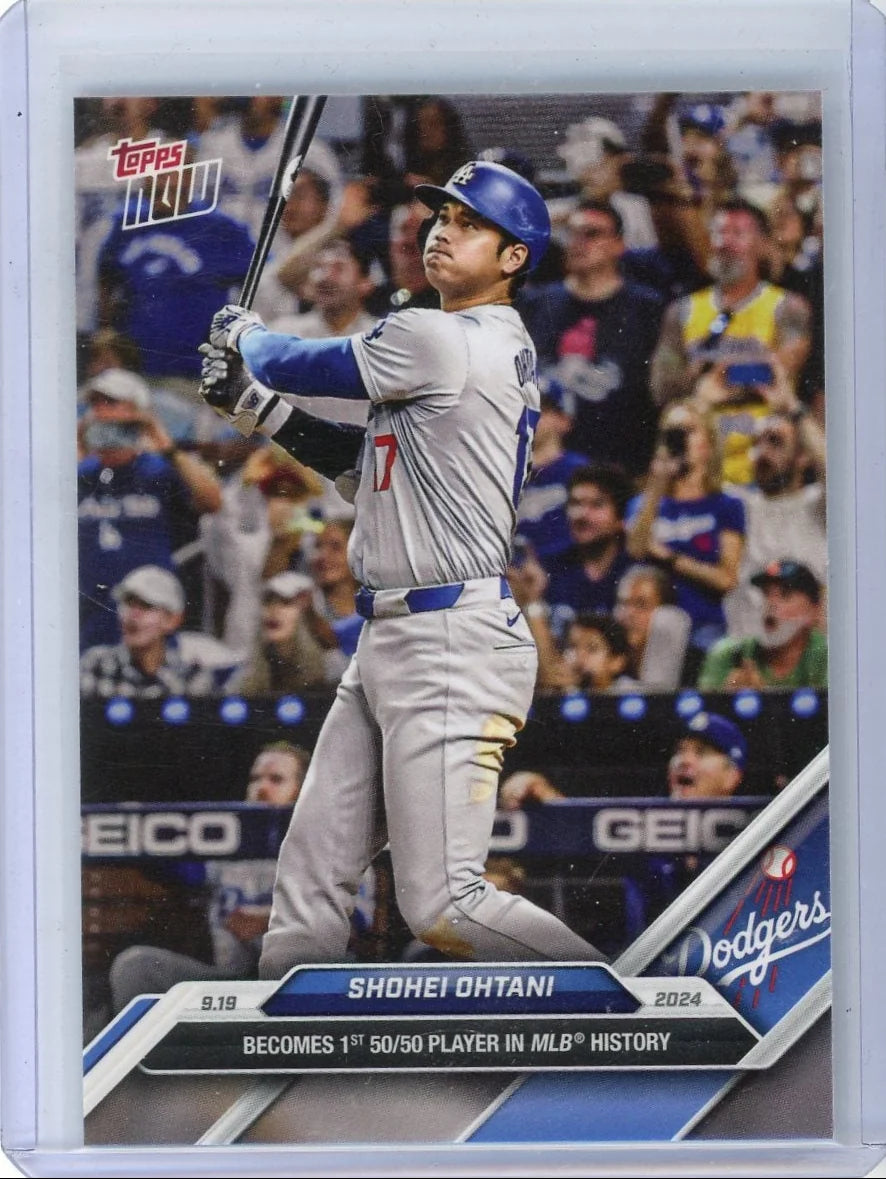 Shohei Ohtani 2024 Topps NOW 'Becomes 1st 50/50 Player in MLB History' #722