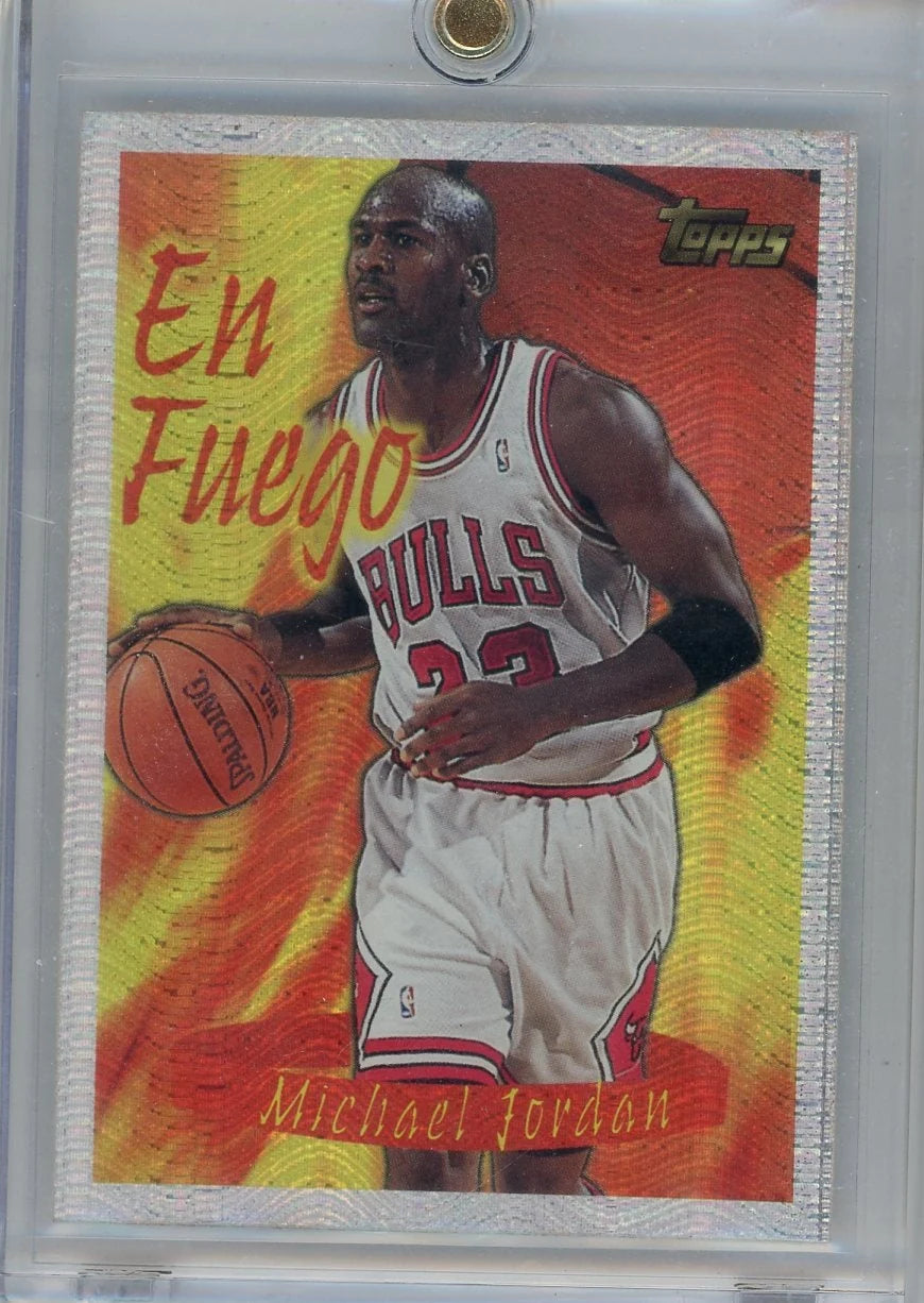 Michael Jordan 1996 Topps Seasons Best En Fuego #1