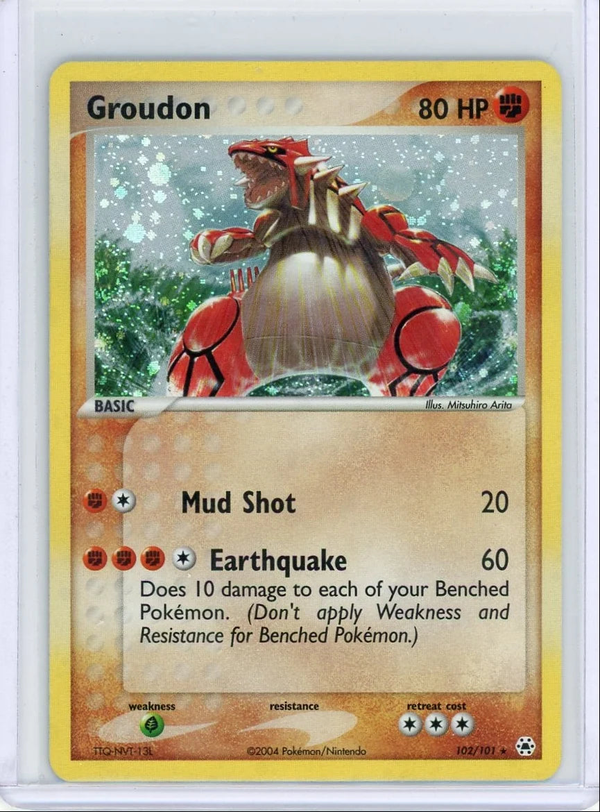 Groudon Pokémon Hidden Legends Holo #102/101