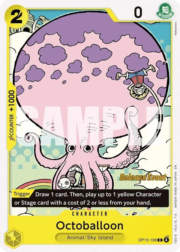 Octoballoon (OP15-106) (Adventure on Kami's Island Release Event Cards) (OP15 RE)