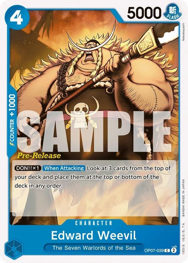 Edward Weevil (OP07-039) (500 Years in the Future Pre-Release Cards) (OP07 PRE)