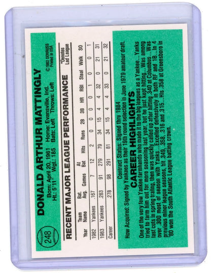 Don Mattingly 1984 Donruss #248
