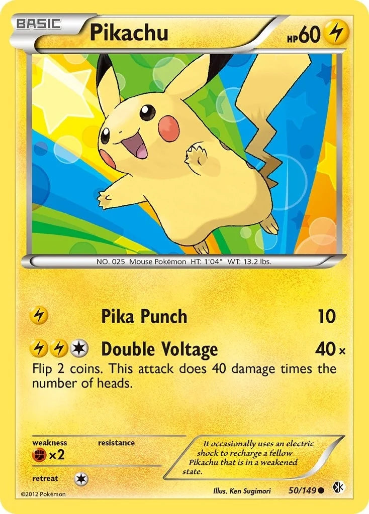 Pikachu (50/149) (Boundaries Crossed) (BCR)