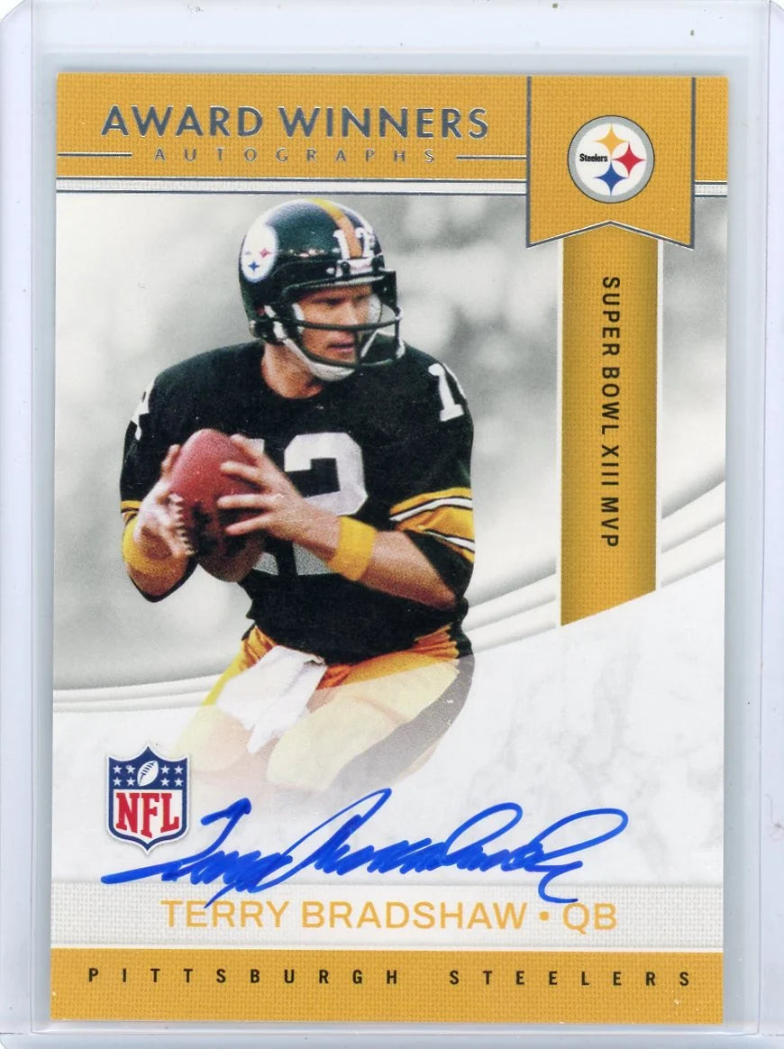 Terry Bradshaw 2022 Panini Award Winners Autographs Super Bowl LIII MVP