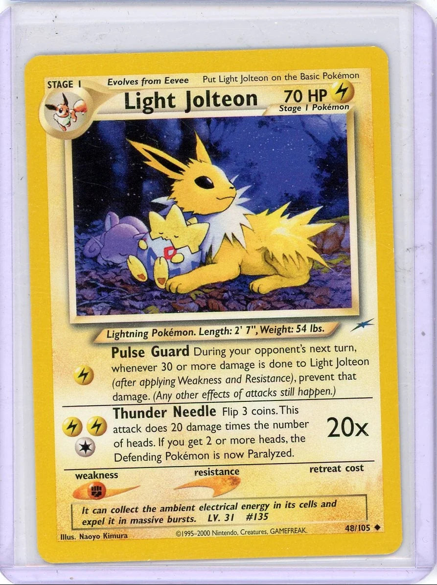 Light Jolteon Pokemon Neo Destiny non-holo #48/105