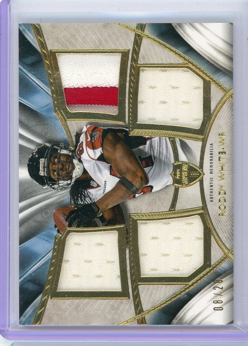 Roddy White 2014 Topps Supreme Quad Relic #'d 08/20