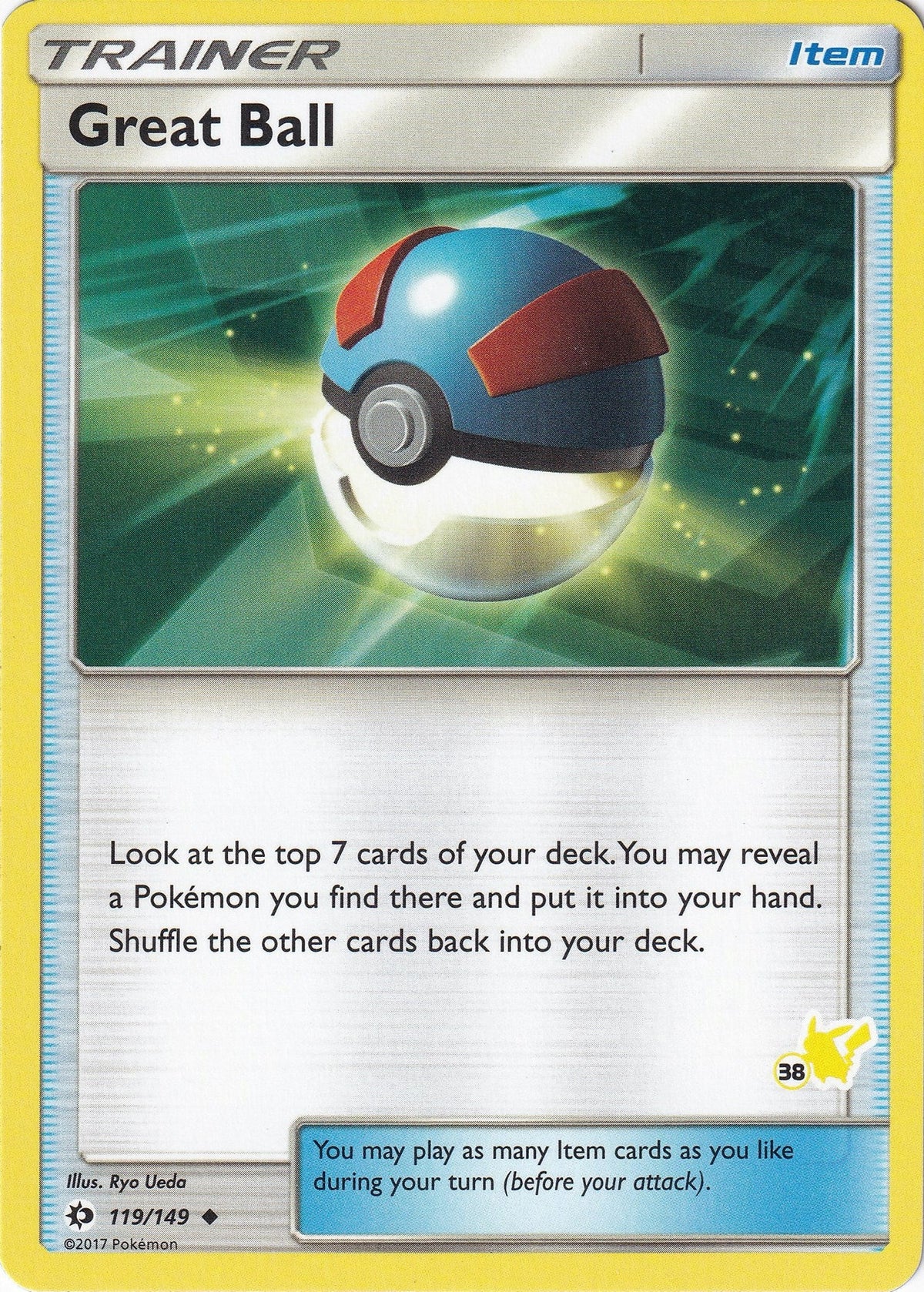 Great Ball - 119/149 (#38 Pikachu Stamped) (119/149) (Battle Academy) (BTA)