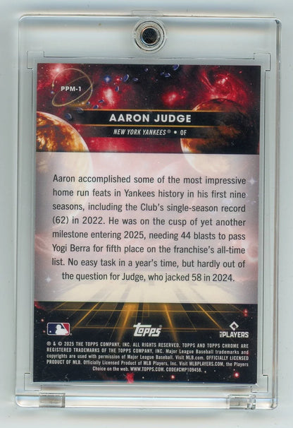 Aaron Judge 2025 Topps Cosmic Chrome Planetary Pursuit Mercury