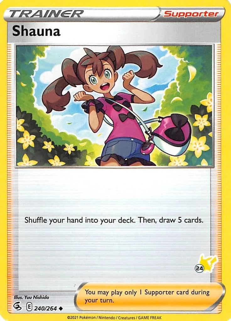 Shauna - 240/264 (#24 Pikachu Stamped) (240/264) (Battle Academy 2022) (BA22)