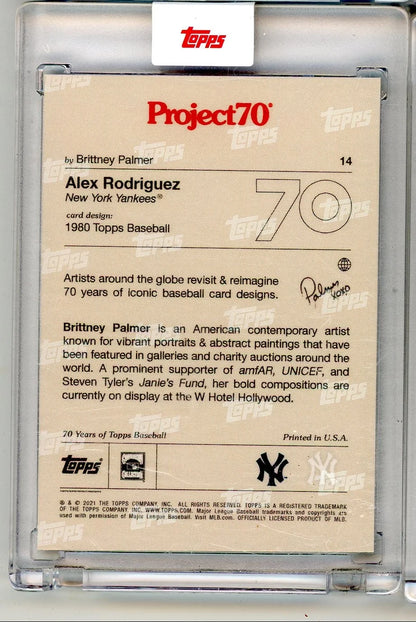 Alex Rodriguez Project70 by Brittney Palmer #14 /3620