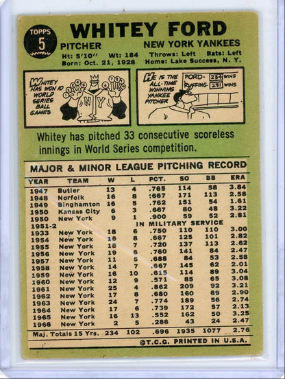 Whitey Ford 1967 Topps #5