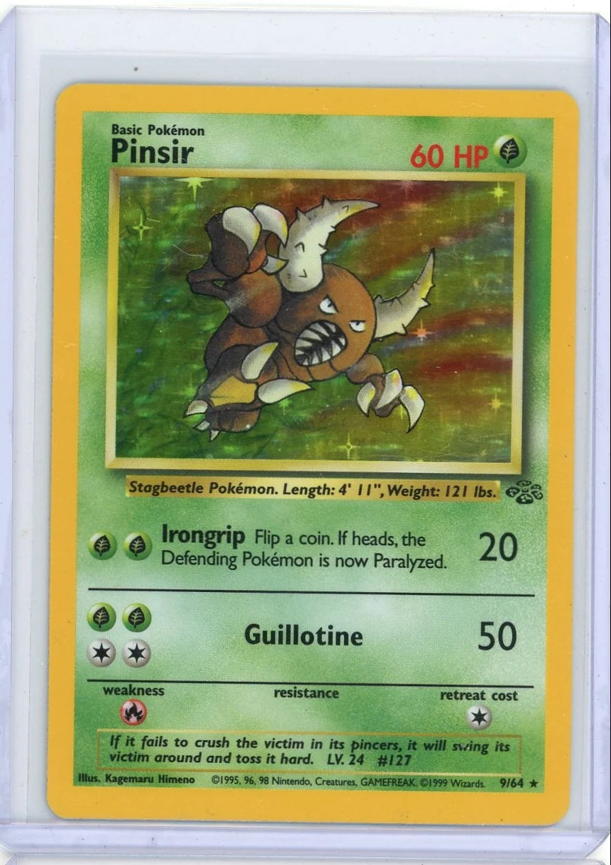 Pinsir 1999 Pokemon Jungle holo #9/64 MP