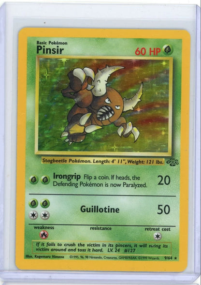 Pinsir 1999 Pokemon Jungle holo #9/64 MP