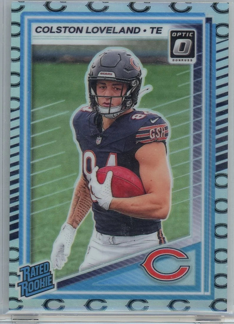 Colston Loveland 2025 Panini Donruss Optic Team Logo Rated Rookie #'d 28/32