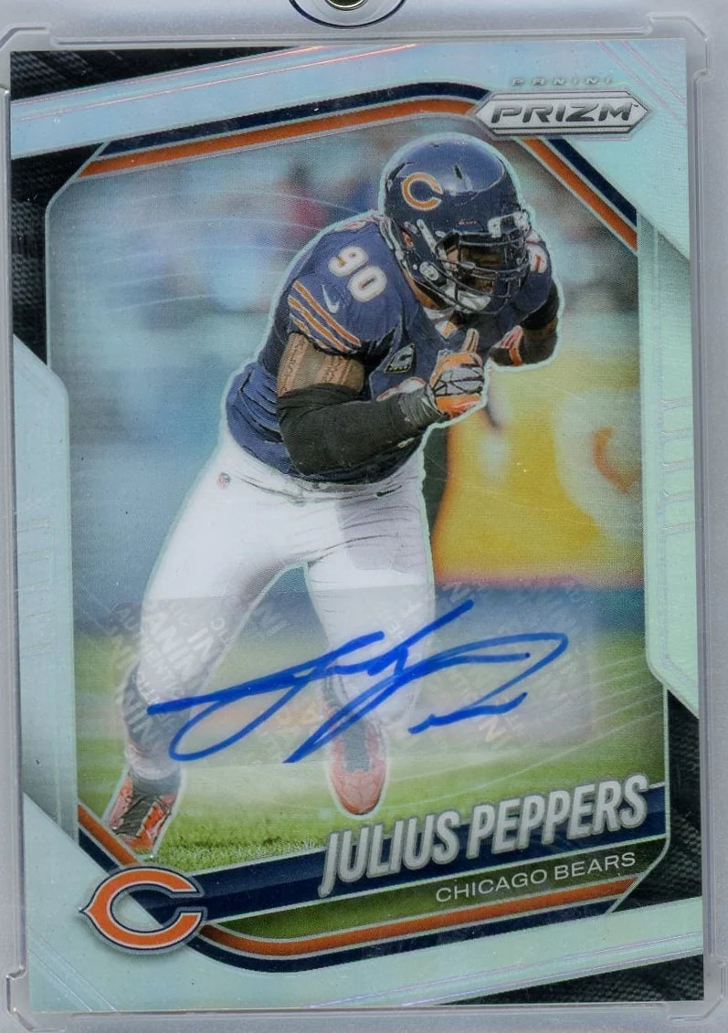 Julius Peppers 2025 Panini Prizm Silver Autograph