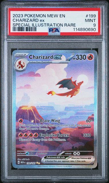 Charizard ex Pokémon 151 Special Illustration Rare #199/165 PSA 9