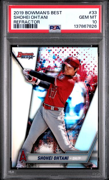 Shohei Ohtani 2019 Bowmans Best Refractor PSA 10