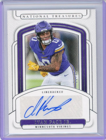 Ivan Pace Jr. 2024 Panini National Treasures Autograph #'d 21/99