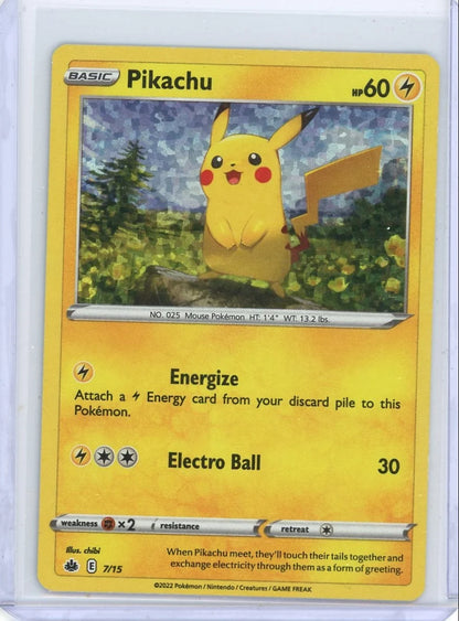 Pikachu 2022 Pokemon McDonald's holo #7/15