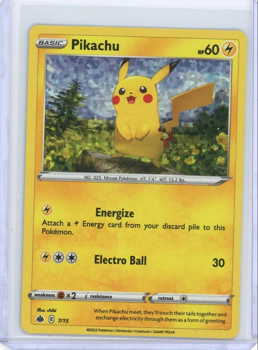 Pikachu 2022 Pokemon McDonald's holo #7/15