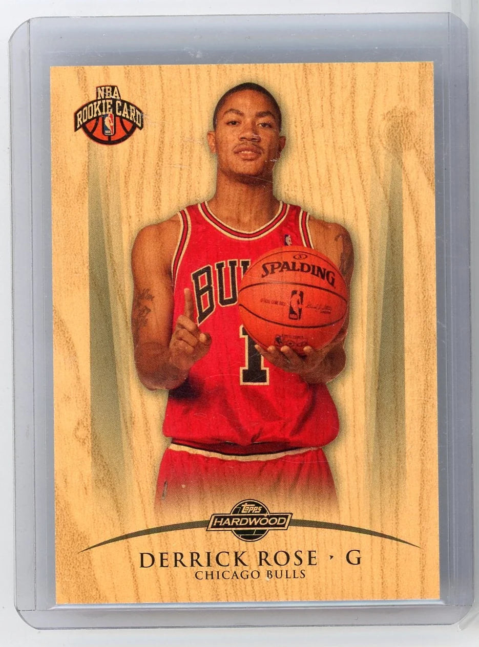Derrick Rose 2008-09 Topps Hardwood Wood #'d 187/299 (1 Ball)