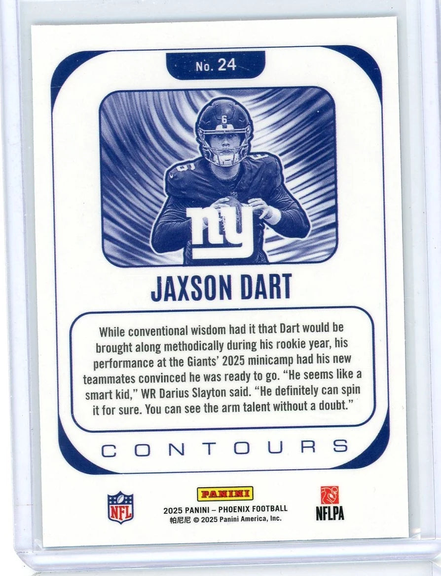 Jaxson Dart 2025 Panini Phoenix Contours RC