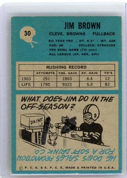 Jim Brown 1964 Topps #30