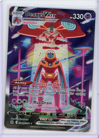 Deoxys Vmax Pokémon Crown Zenith Galarian Gallery #GG45/GG70