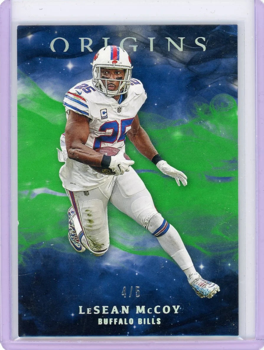 LeSean McCoy 2019 Panini Origins Green #'d 4/5