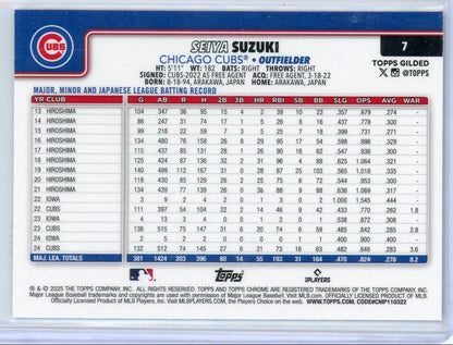 Seiya Suzuki 2025 Topps Gilded #'d /99