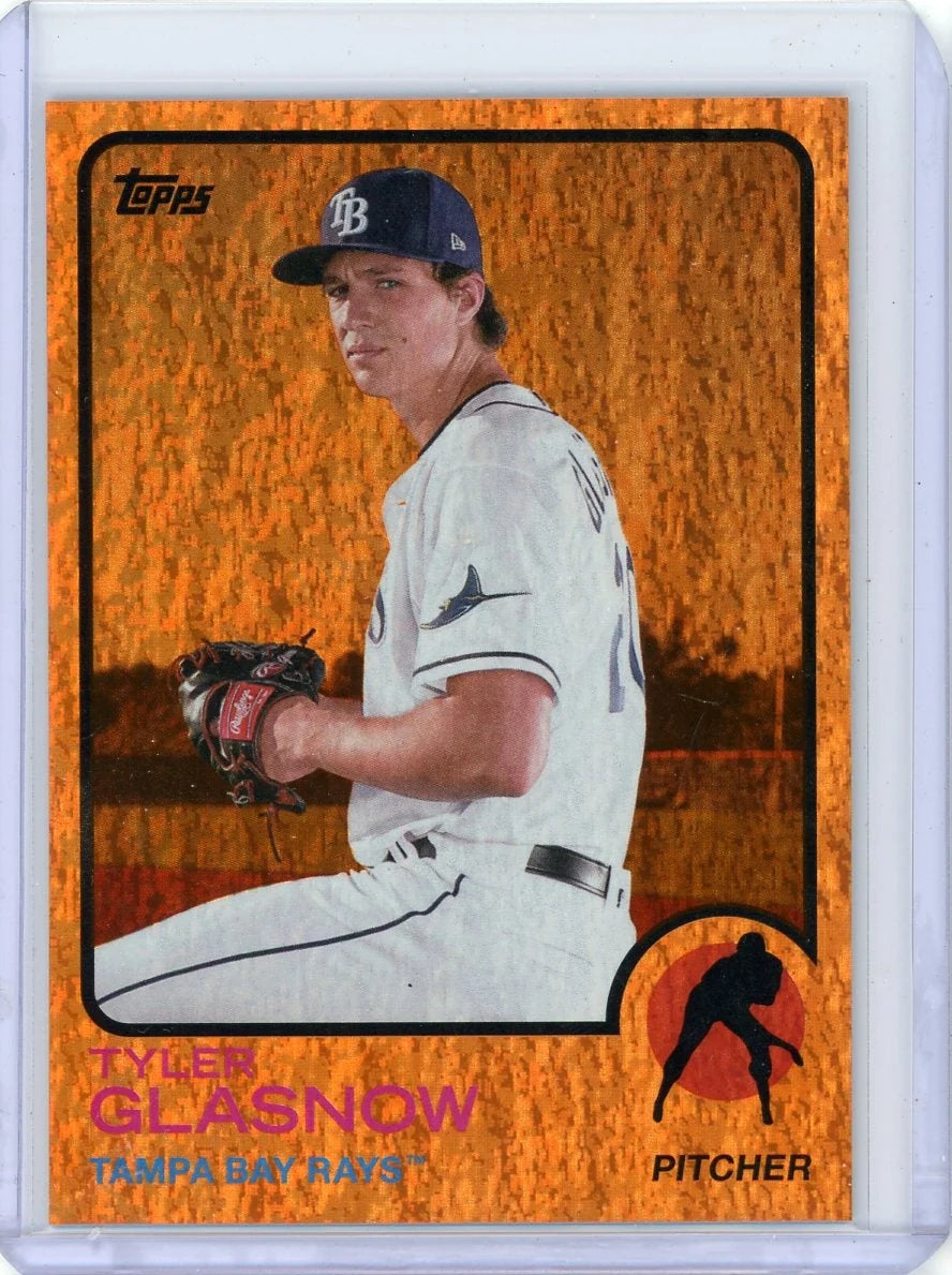 Tyler Glasnow 2021 Topps Archives '73 Topps' Orange Hot Foil #'d 14/15