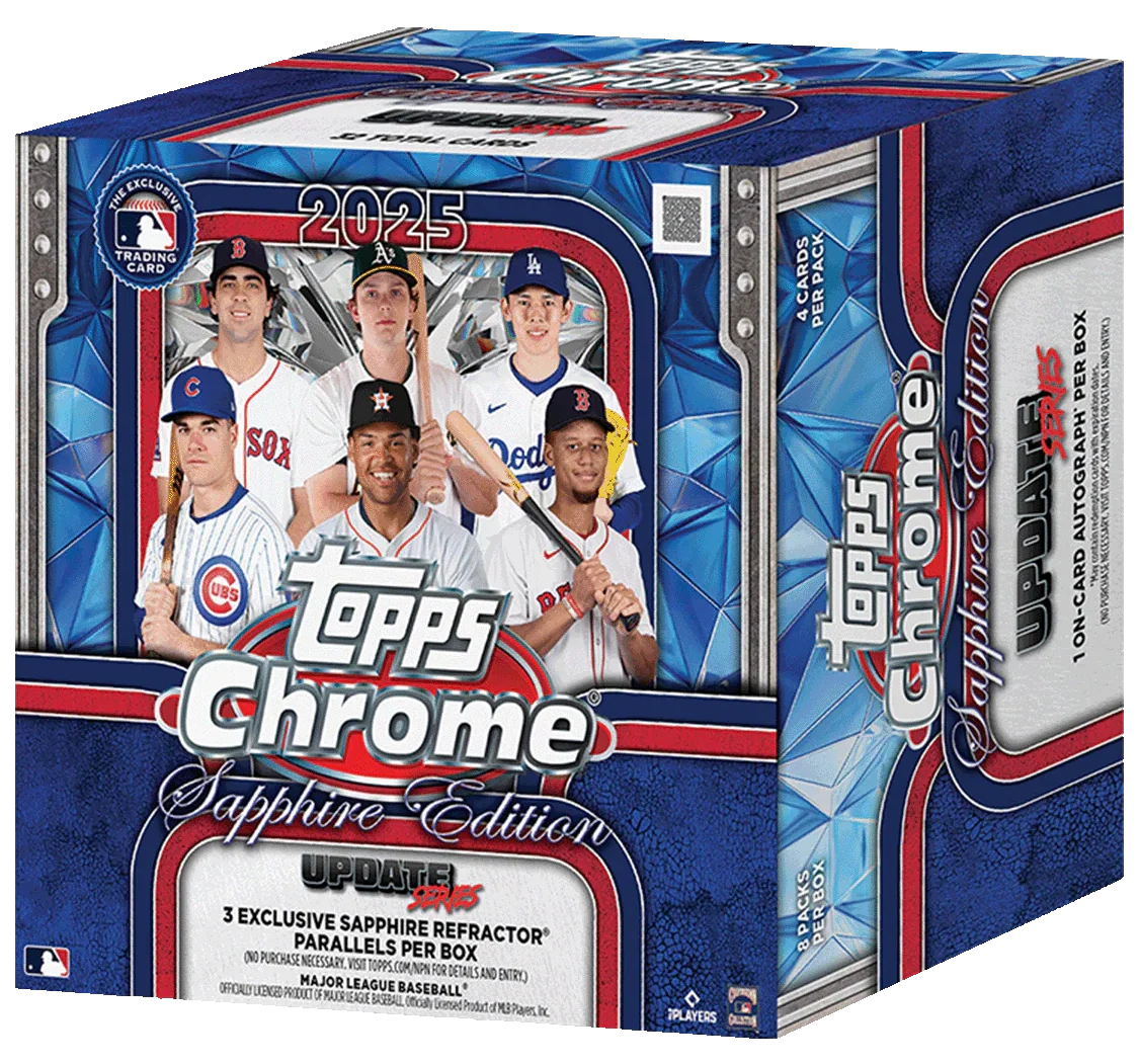 2025 Topps Chrome Update Baseball Sapphire Hobby 10 Box Case