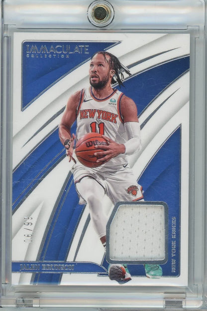 Jalen Brunson 2023-24 Panini Immaculate jersey relic #'d 06/99