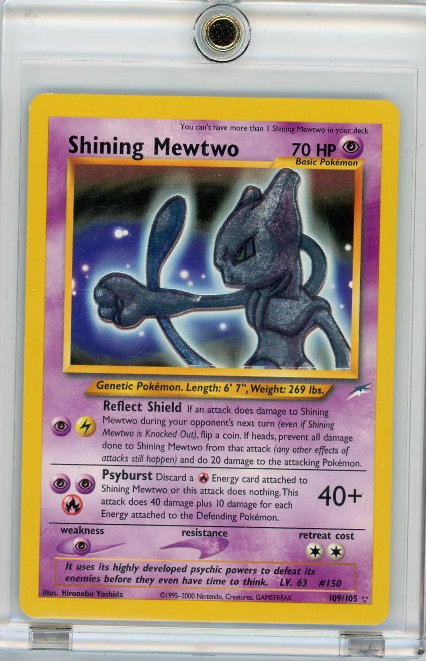 Shining Mewtwo Pokémon Neo Destiny #109/105