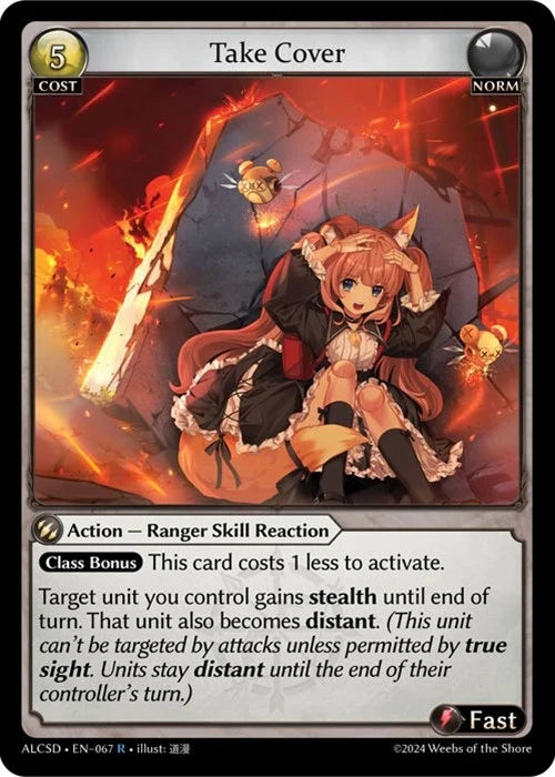 Take Cover (067) (Alchemical Revolution Starter Decks) (ALCSD)