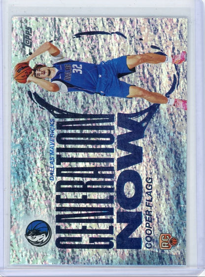 Cooper Flagg 2025-26 Topps Flagship Generation Now Holo Foil RC