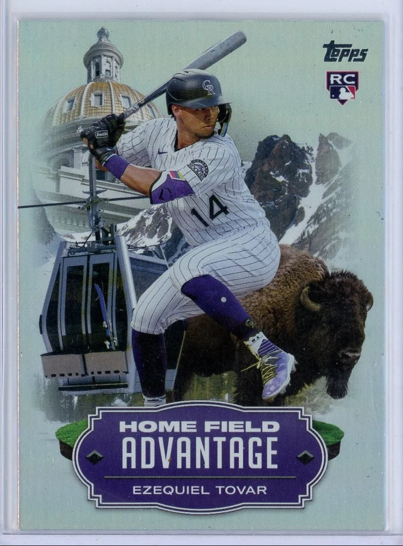 Ezequiel Tovar 2023 Topps Update Series Home Field Advantage SSP RC