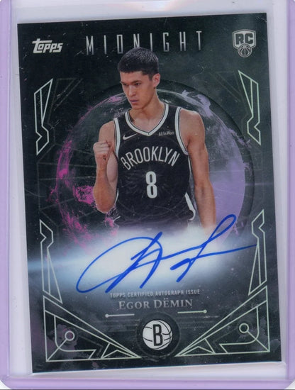Egor Demin 2025-26 Topps Midnight Midnight Sun Autograph RC