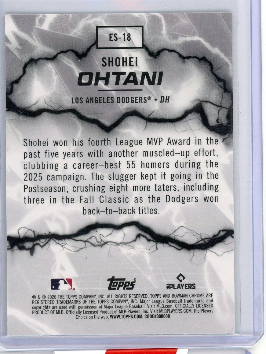 Shohei Ohtani 2025-26 Bowman Chrome Electric Sluggers #ES-18