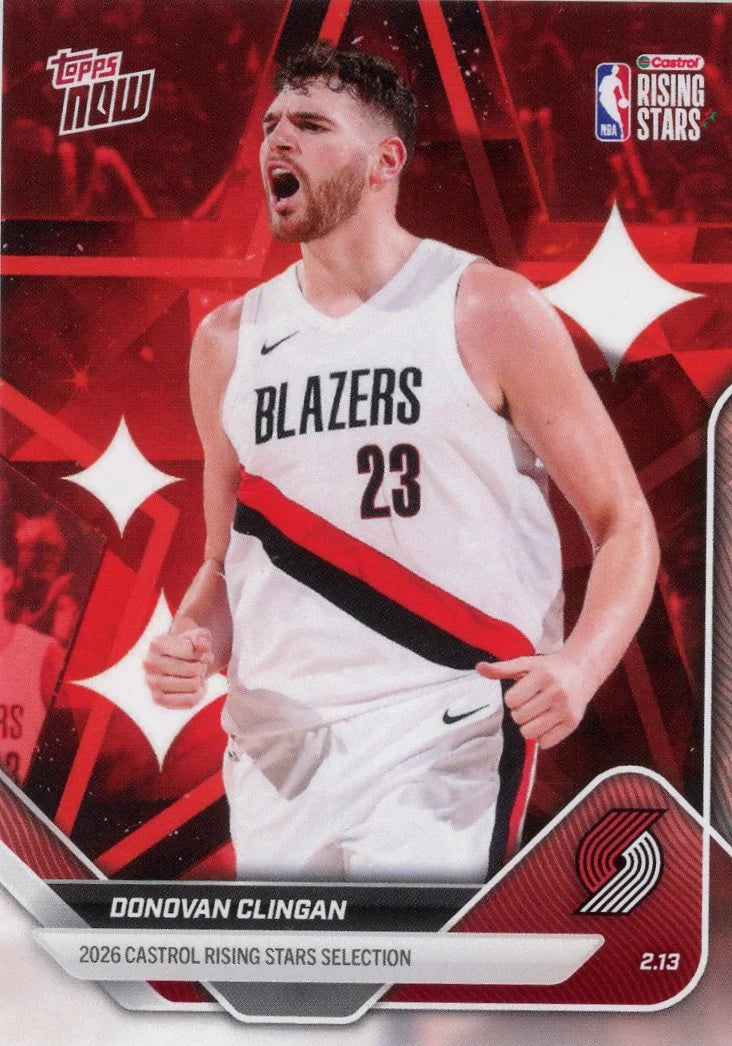 Donovan Clingan 2026 Topps NOW Rising Stars #RS16