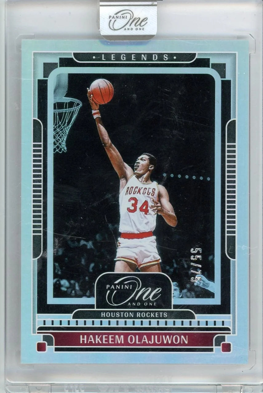 Hakeem Olajuwon 2024-25 Panini One and One #'d 55/75