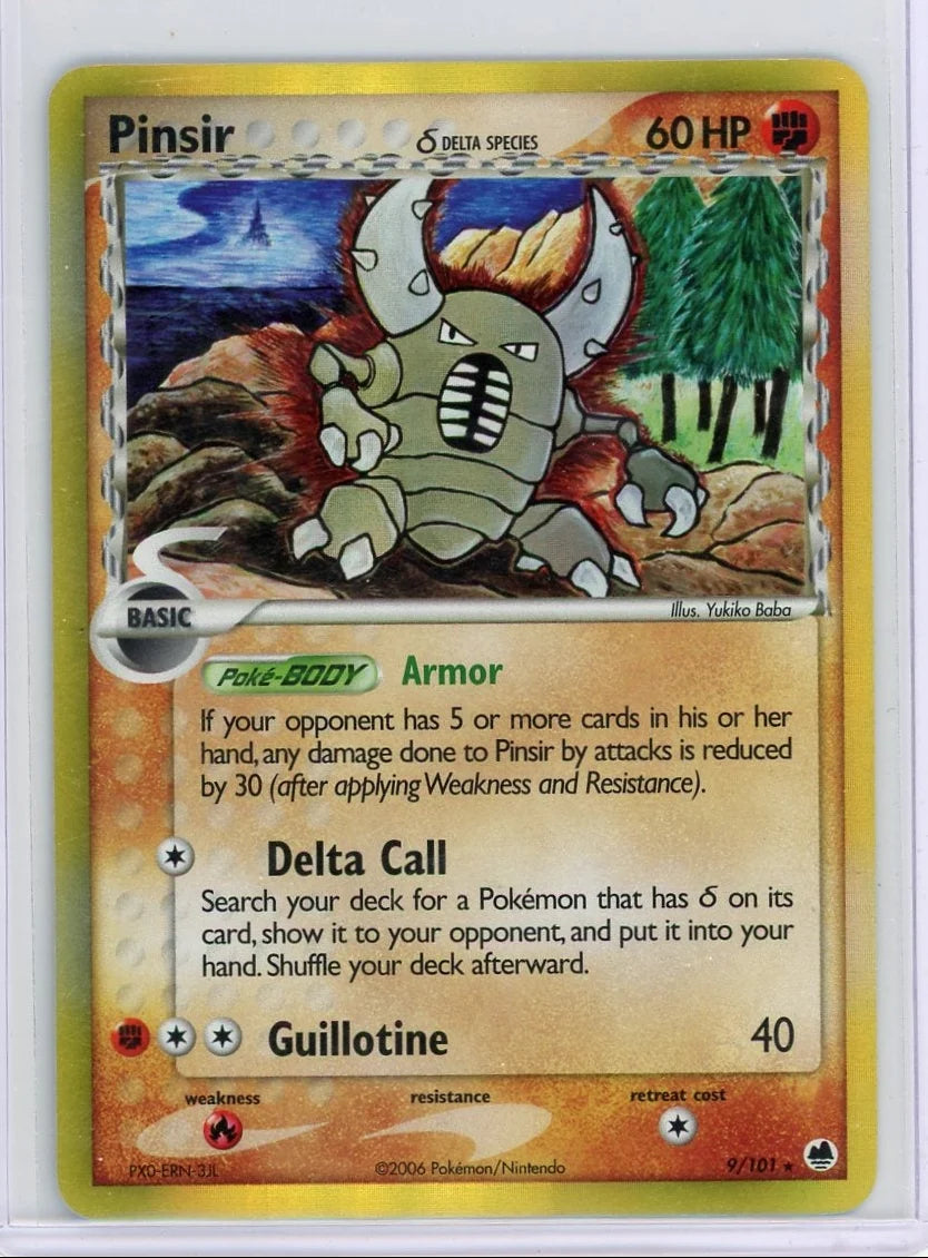 Pinsir Pokémon Dragon Frontiers Delta Species Holo #9/101 (MP)