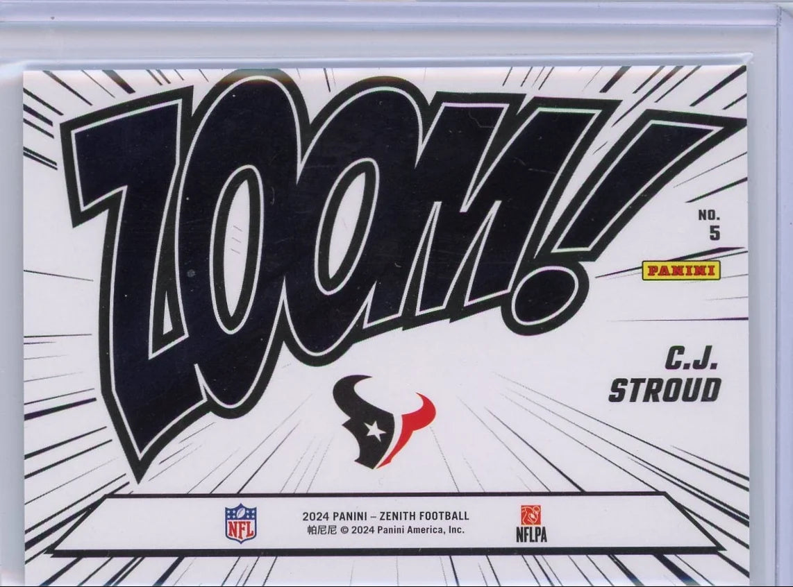 CJ Stroud 2024 Panini Zenith Zoom! #'d 16/25