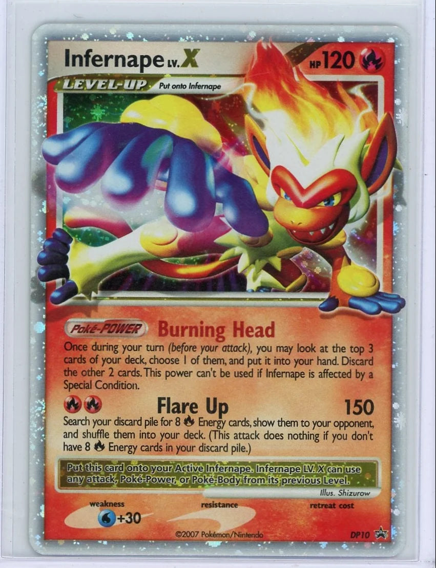 Infernape Lv. X 2007 Pokemon Diamond Pearl Black Star Promo #DP10