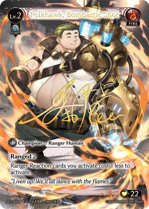Polkhawk, Bombastic Shot (CSR) (016) (Alchemical Revolution Alter Edition) (ALC Alter)