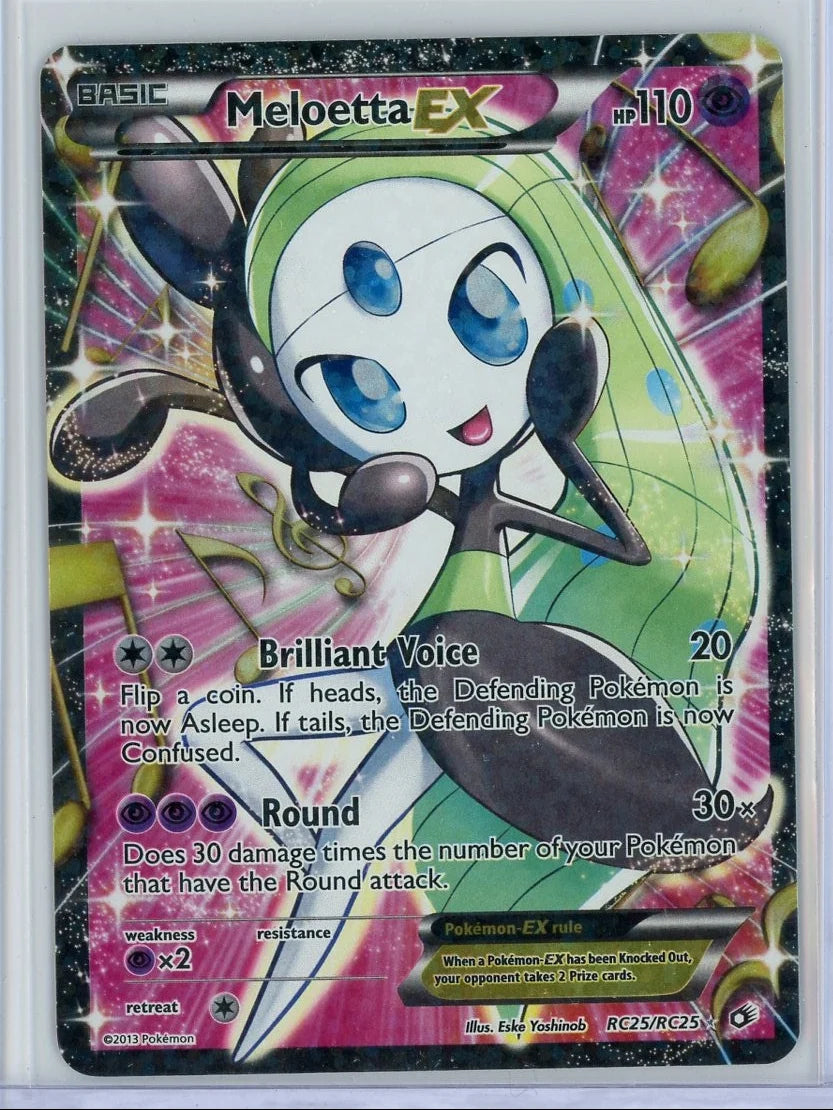 Meloetta EX Pokémon Legendary Treasures Radiant Collection Full-Art #RC25/RC25