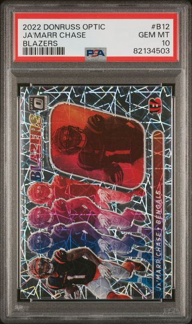 Ja'Marr Chase 2022 Panini Donruss Optic Blazers PSA 10